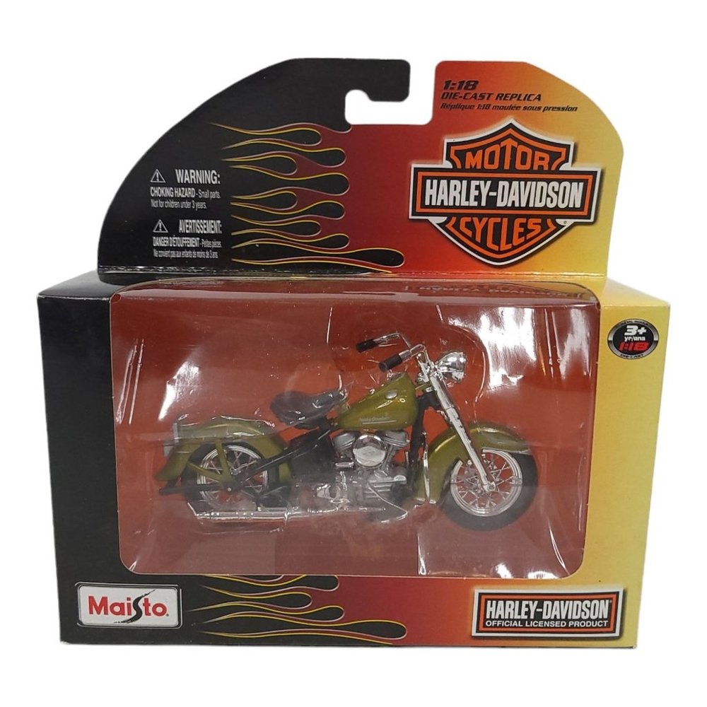 2011 Maisto Harley Davidson Motorcycles 1953 74FL Hydra Glide 1:18 Scale Diecast